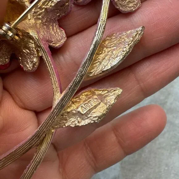 1960s ART - Arthur Pepper Flower Power Double Bloom Brooch